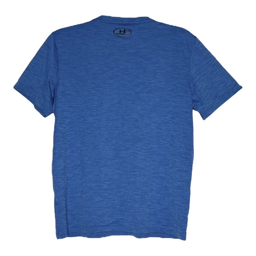 Under Armour Shirt Mens Medium Heather Blue Loose Fit Casual Workout Athleisure - Picture 2 of 6